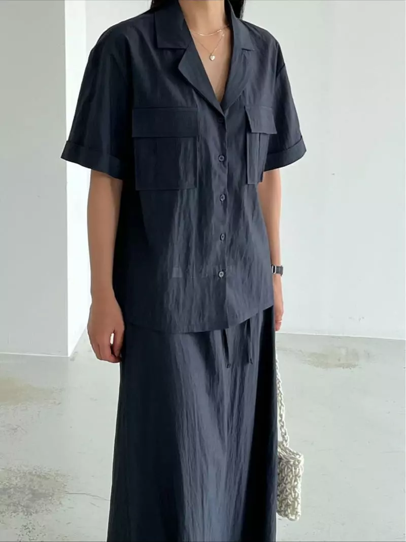 Taupe - Korean Women Fashion - #womensfashion - Jade Shirt - 5