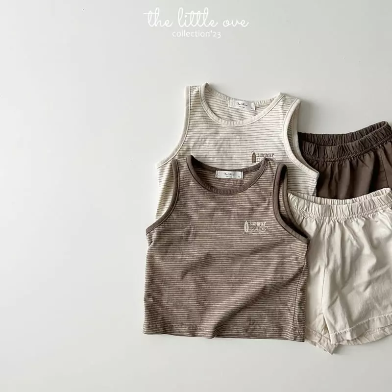 The Little Ove - Korean Children Fashion - #littlefashionista - Surf Top Bottom Set