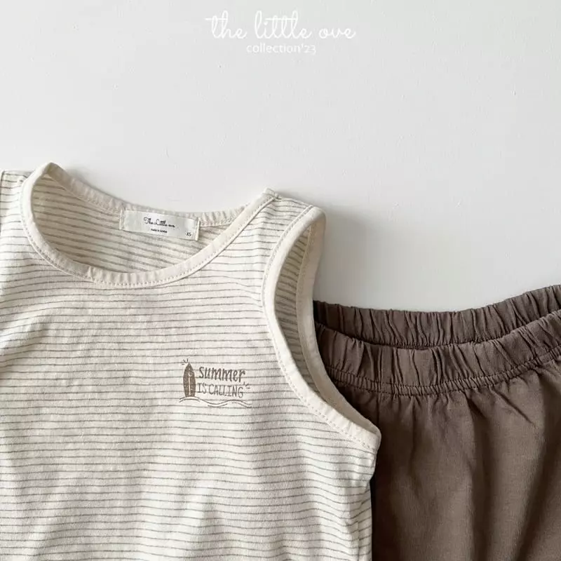 The Little Ove - Korean Children Fashion - #minifashionista - Surf Top Bottom Set - 4