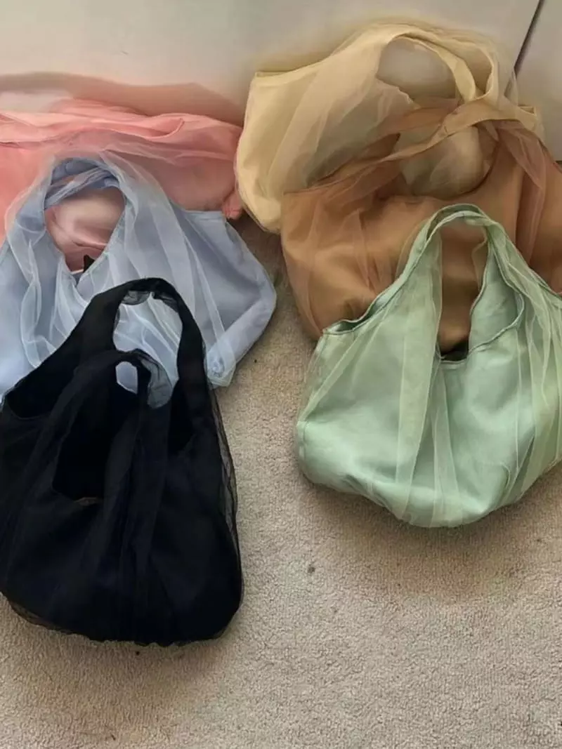 Trouvaille - Korean Women Fashion - #momslook - Cotton Candy Tote Bag - 7