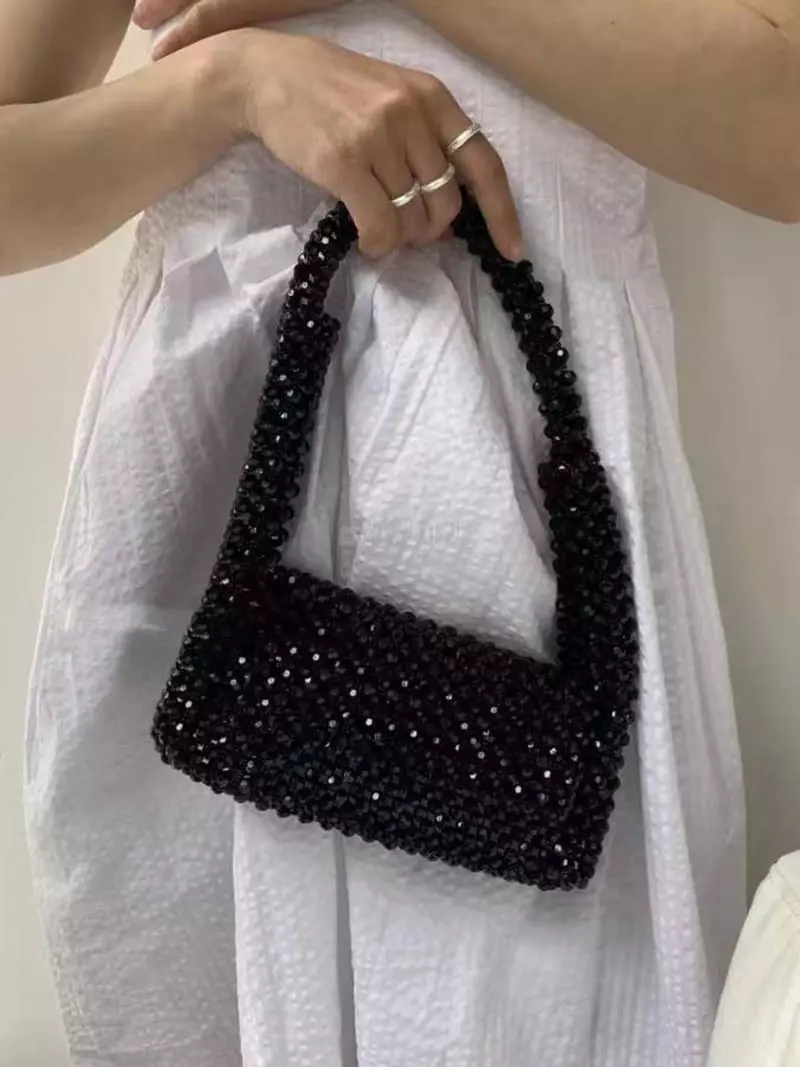 Trouvaille - Korean Women Fashion - #momslook - Twrinkle Pearl Tote Shoulder Bag - 8