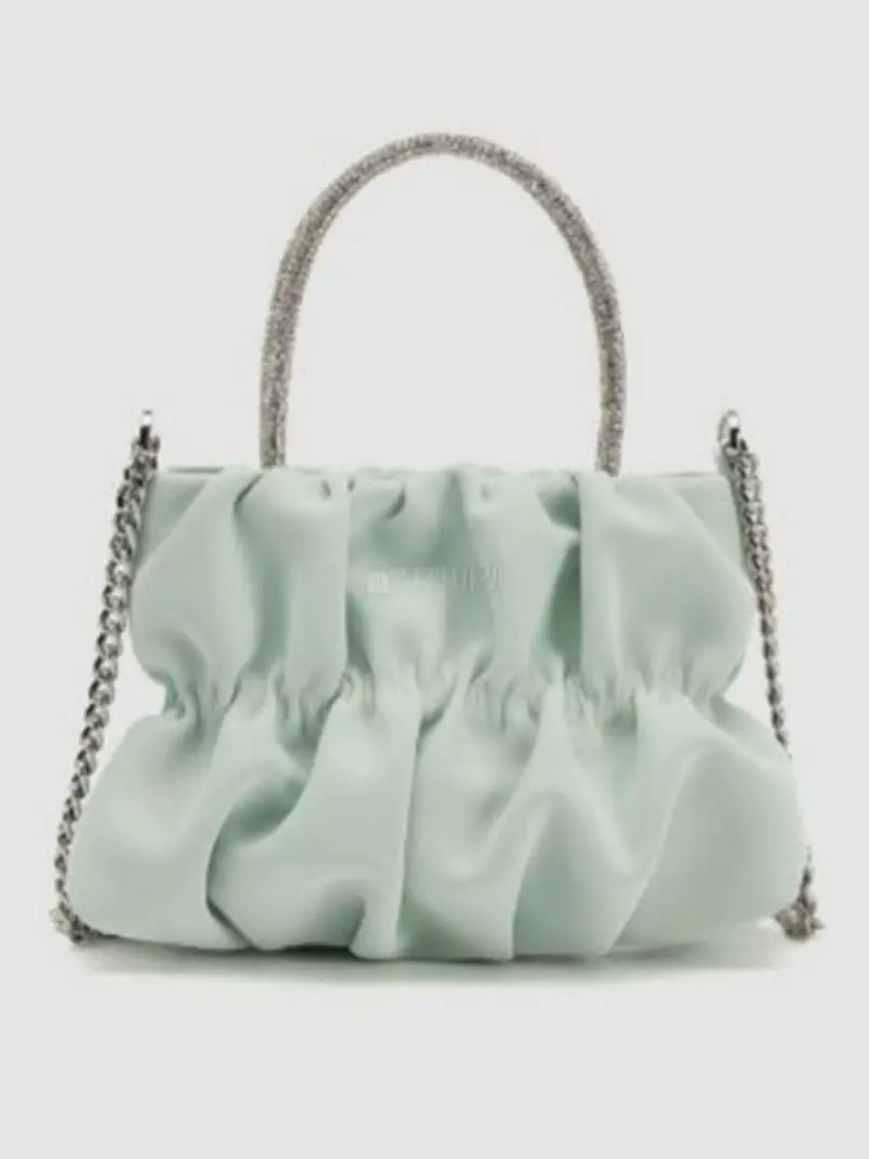 Trouvaille - Korean Women Fashion - #momslook - Pwder Shirring Tote Cross Bag - 5