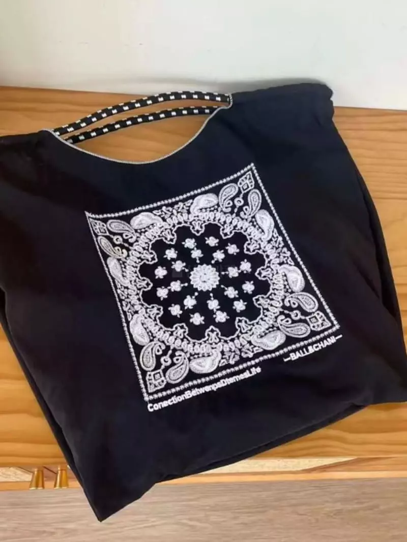 Trouvaille - Korean Women Fashion - #momslook - Paisely Tote Shoulder Bag