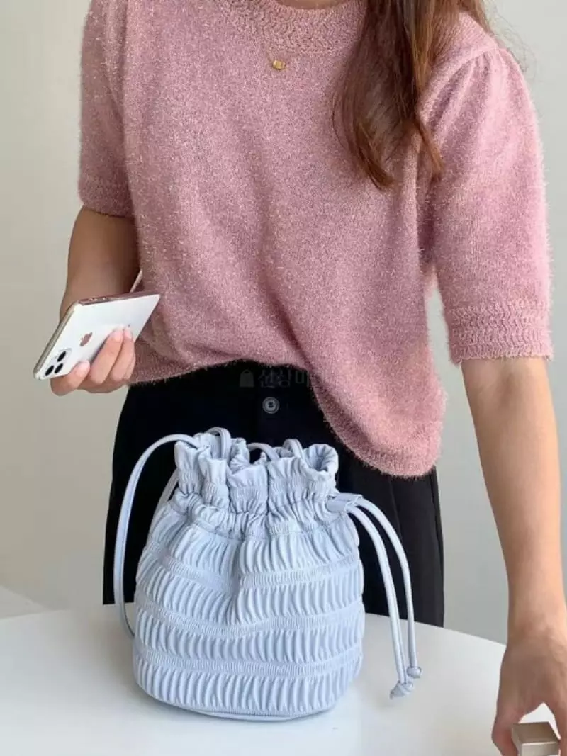 Trouvaille - Korean Women Fashion - #momslook - Roman Pleats Bag
