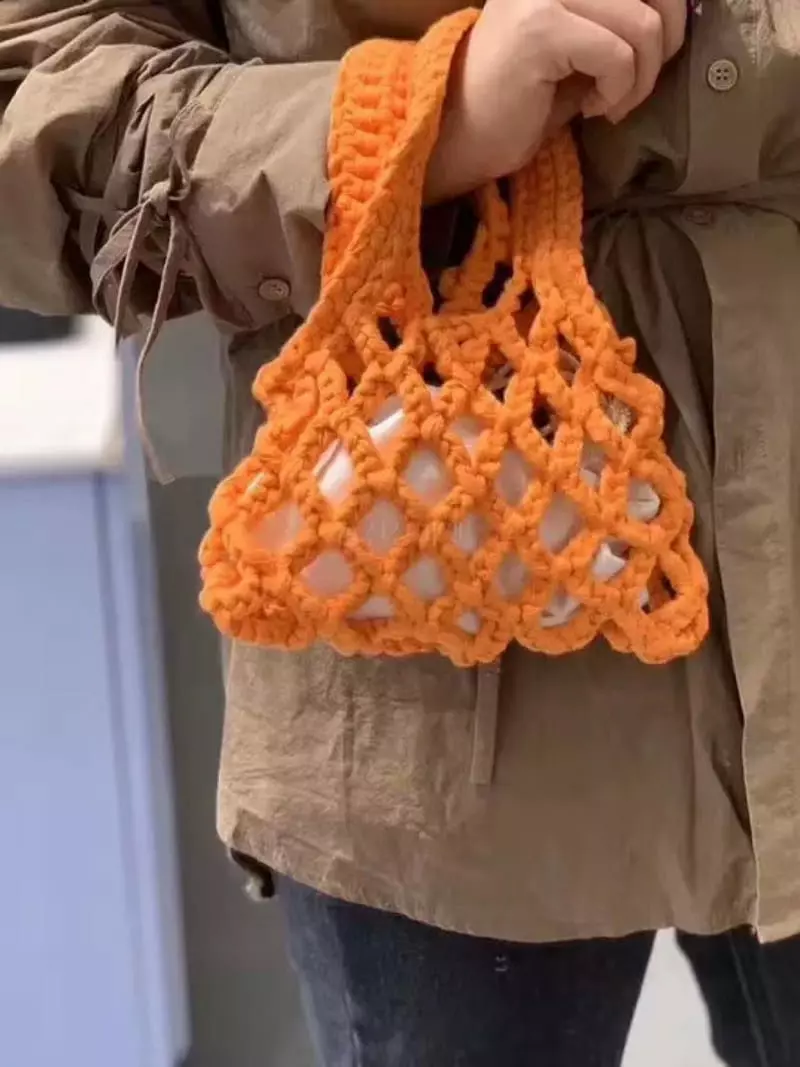 Trouvaille - Korean Women Fashion - #restrostyle - Kid Net Bag - 3