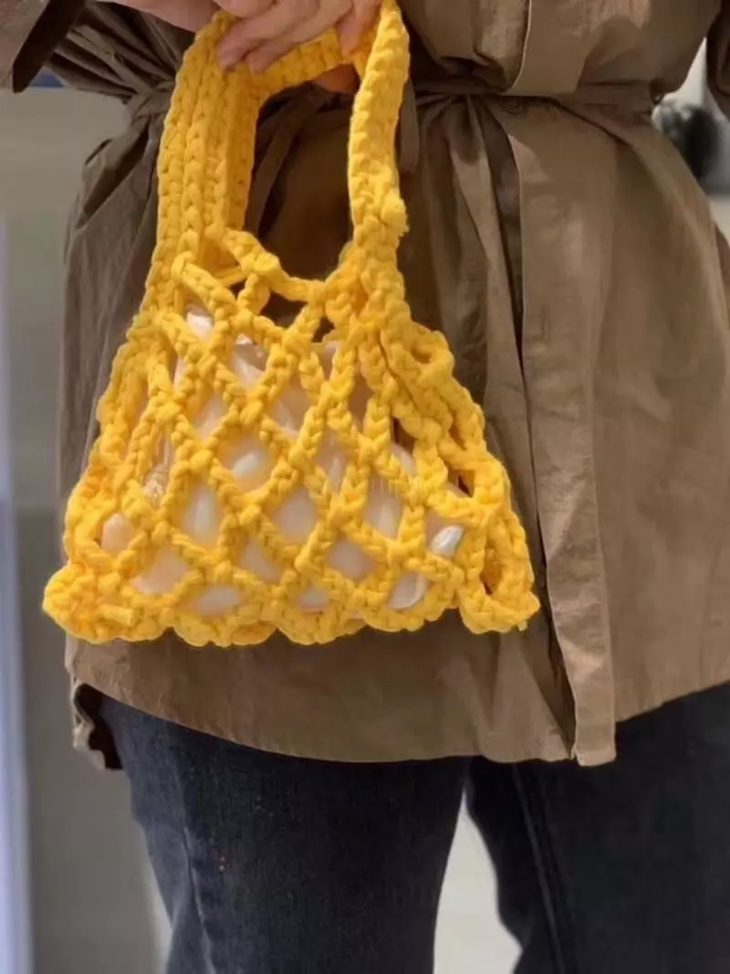 Trouvaille - Korean Women Fashion - #restrostyle - Kid Net Bag - 4