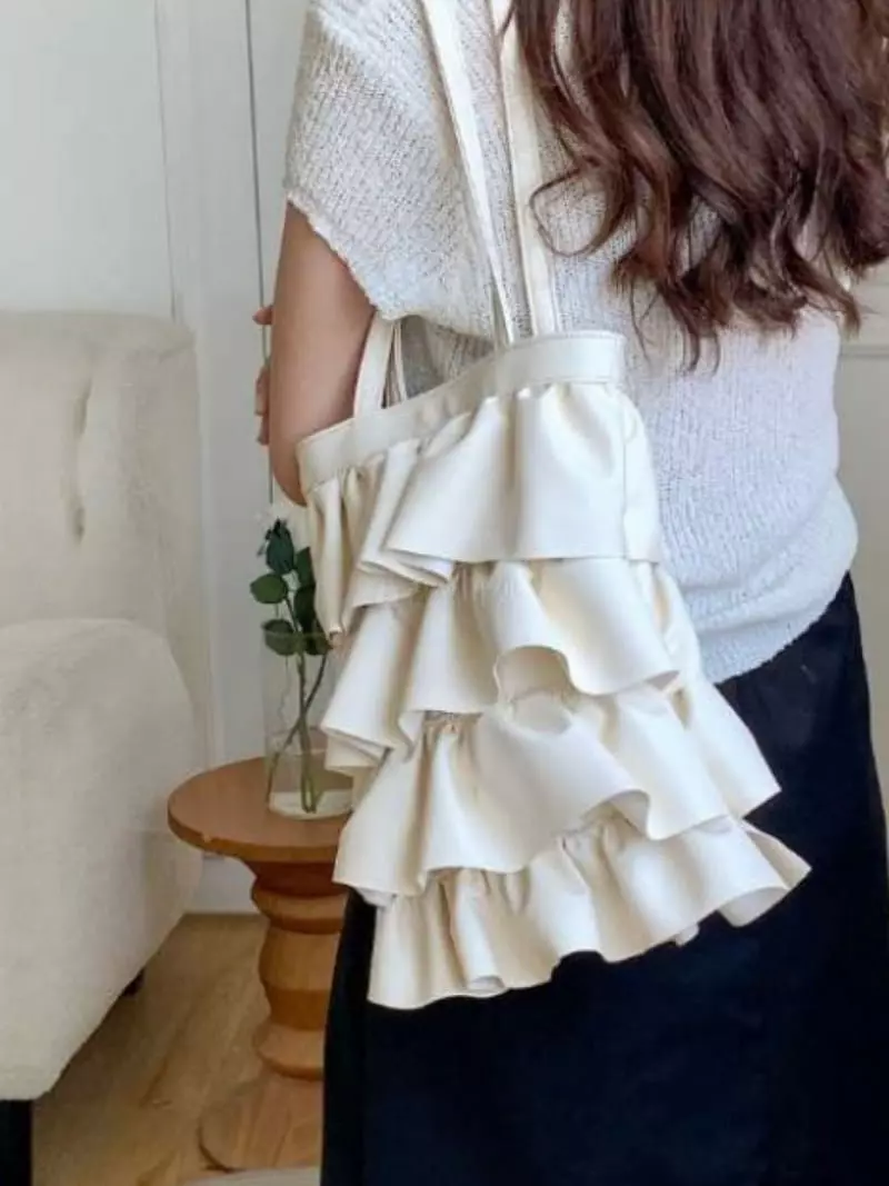 Trouvaille - Korean Women Fashion - #thelittlethings - Cancan Frill Shoulder Bag - 2