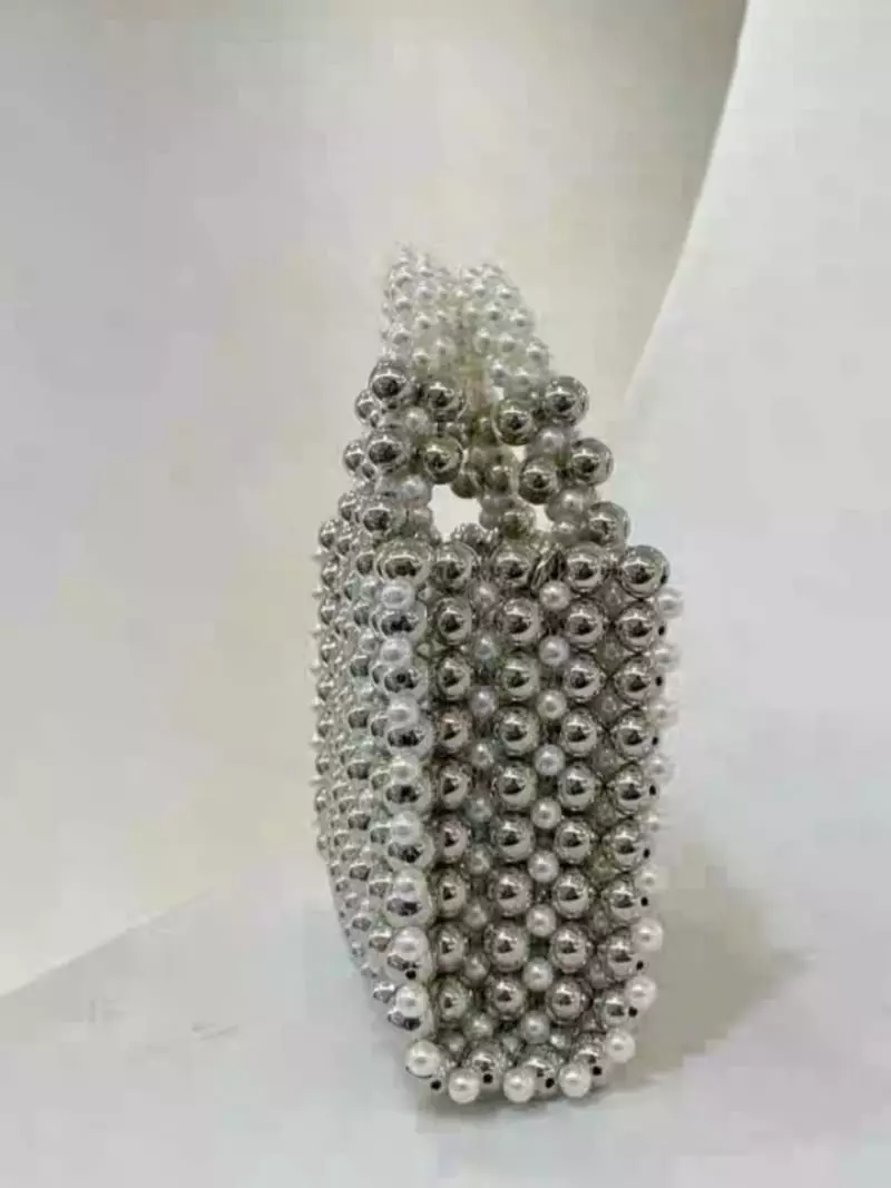 Trouvaille - Korean Women Fashion - #vintageinspired - Berno Pearl Tote Bag - 5