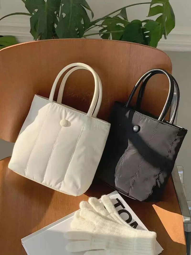 Trouvaille - Korean Women Fashion - #vintagekidsstyle - Easy Simple Tote Cross Bag - 2