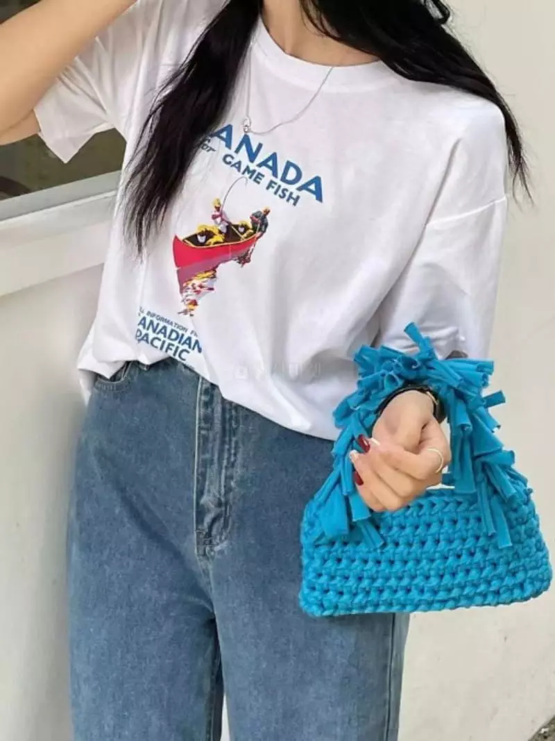 Trouvaille - Korean Women Fashion - #momslook - Shopy Quilting Tote Bag - 4