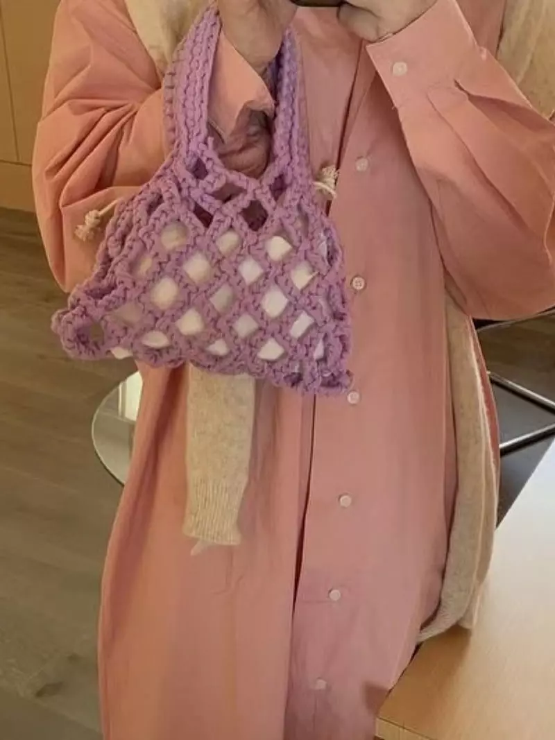 Trouvaille - Korean Women Fashion - #womensfashion - Kid Net Bag - 11
