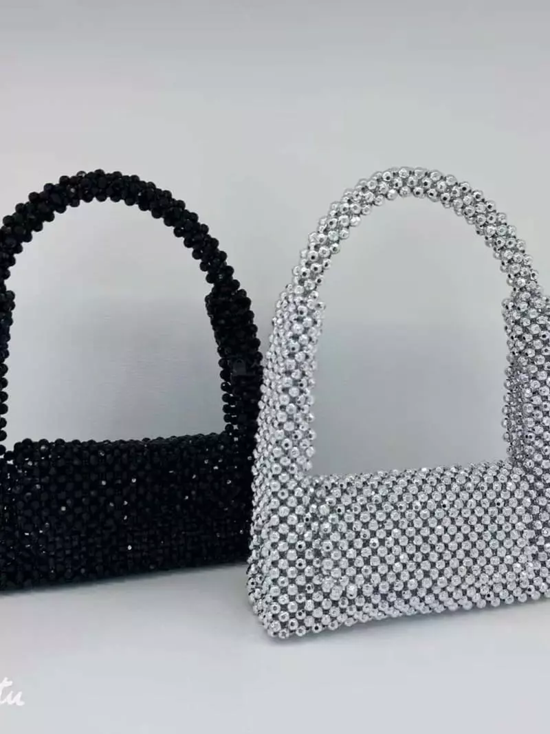 Trouvaille - Korean Women Fashion - #womensfashion - Twrinkle Pearl Tote Shoulder Bag - 3