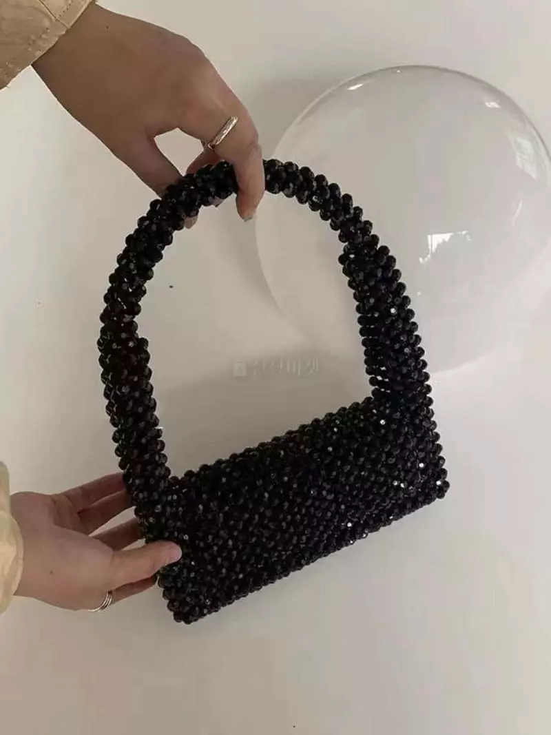 Trouvaille - Korean Women Fashion - #womensfashion - Twrinkle Pearl Tote Shoulder Bag - 7