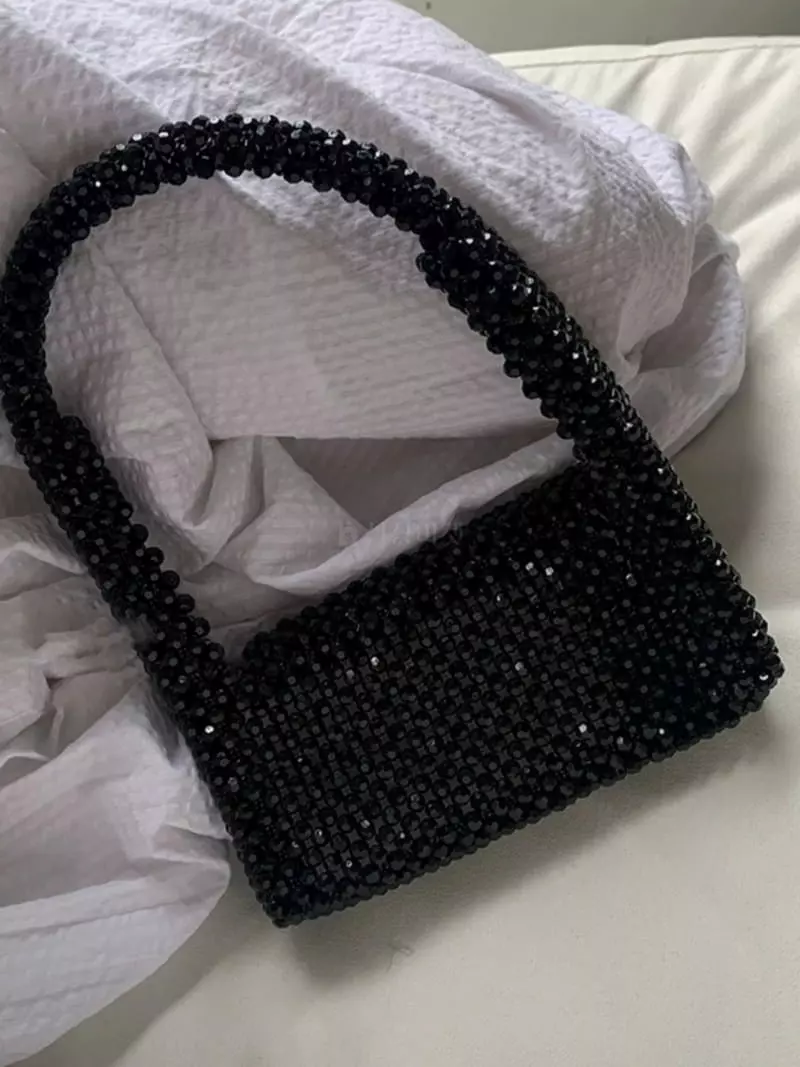 Trouvaille - Korean Women Fashion - #womensfashion - Twrinkle Pearl Tote Shoulder Bag - 9