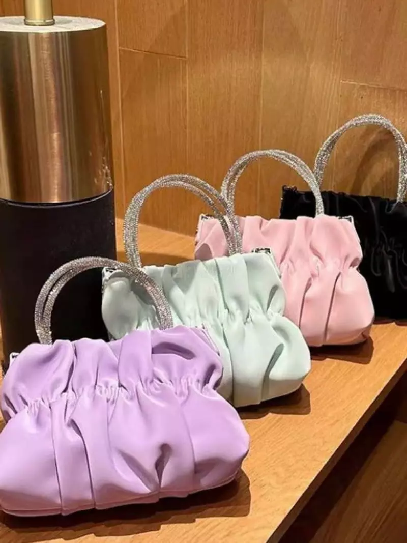 Trouvaille - Korean Women Fashion - #womensfashion - Pwder Shirring Tote Cross Bag - 2