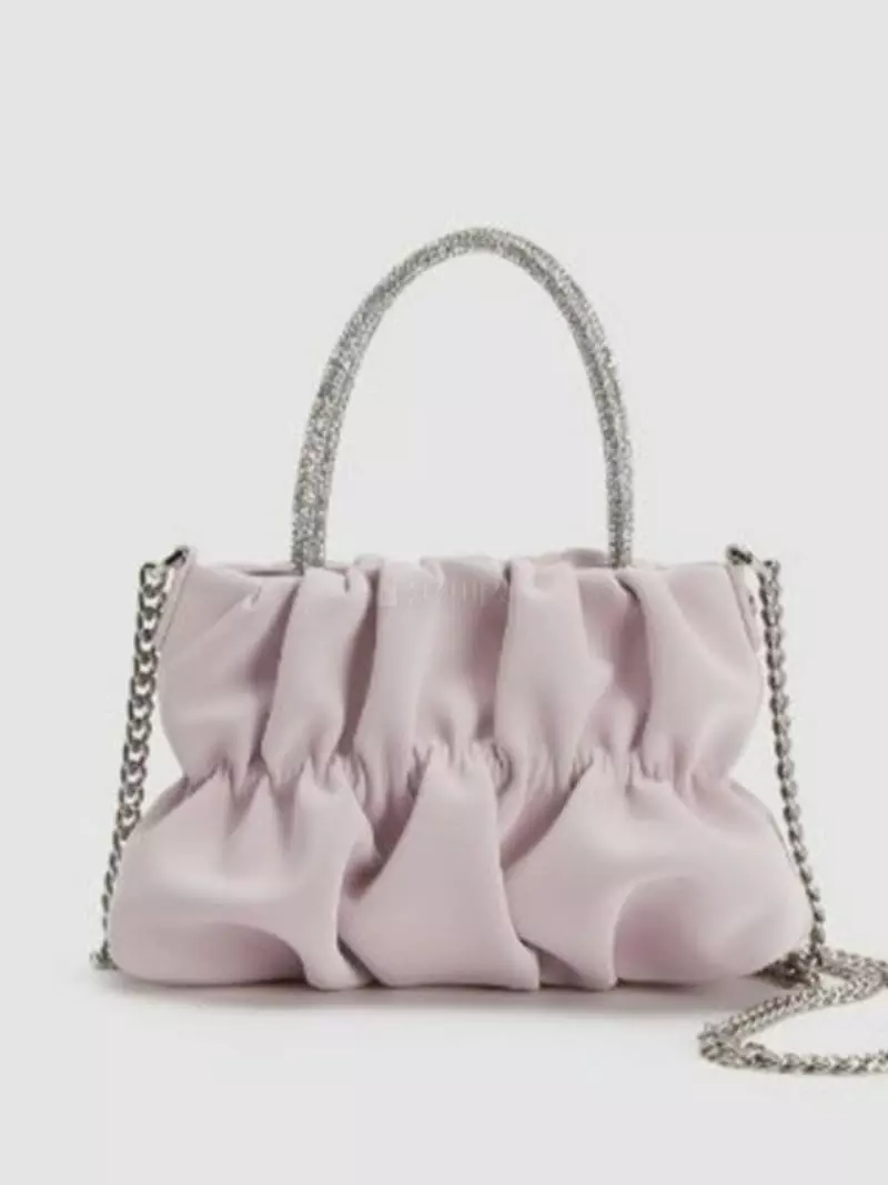 Trouvaille - Korean Women Fashion - #womensfashion - Pwder Shirring Tote Cross Bag - 6