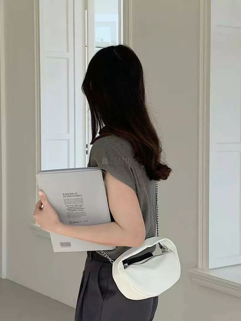 Trouvaille - Korean Women Fashion - #momslook - Peanut Tote Cross Bag - 4
