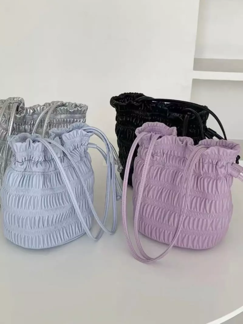 Trouvaille - Korean Women Fashion - #womensfashion - Roman Pleats Bag - 8