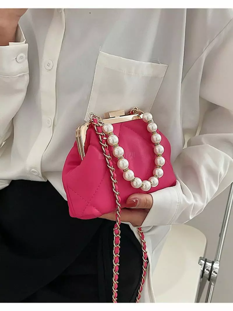 Trouvaille - Korean Women Fashion - #womensfashion - Pearl Tote Cross Bag - 3
