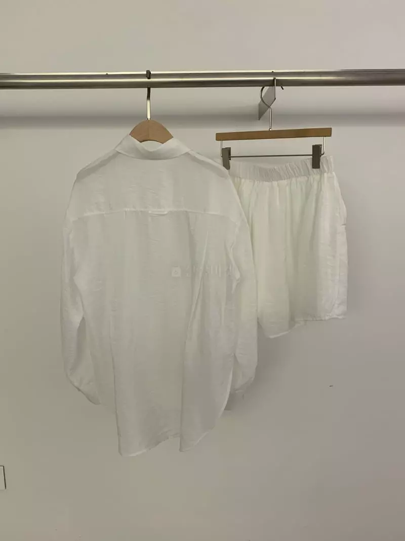 Underkey - Korean Women Fashion - #momslook - Uni Shirt Top Bottom Set - 7