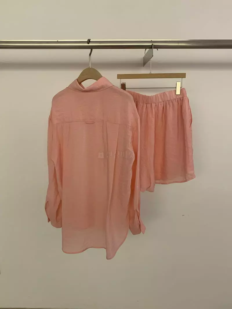 Underkey - Korean Women Fashion - #momslook - Uni Shirt Top Bottom Set - 9