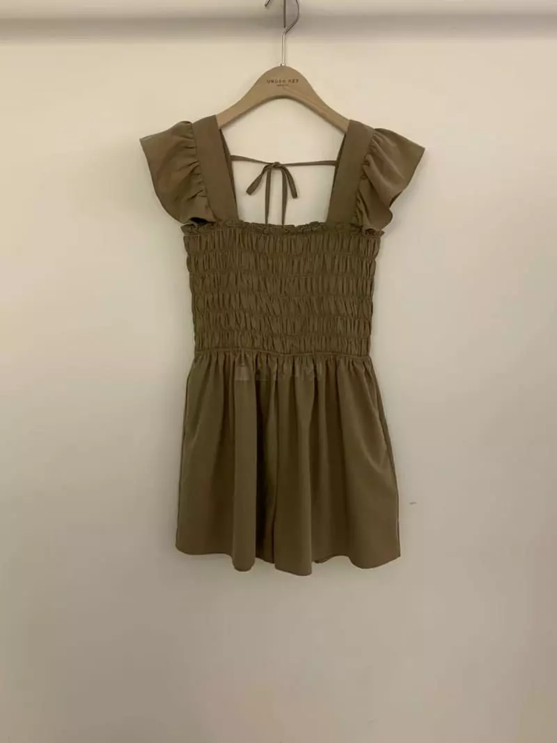 Underkey - Korean Women Fashion - #momslook - Maria Half Jumpsuit - 6