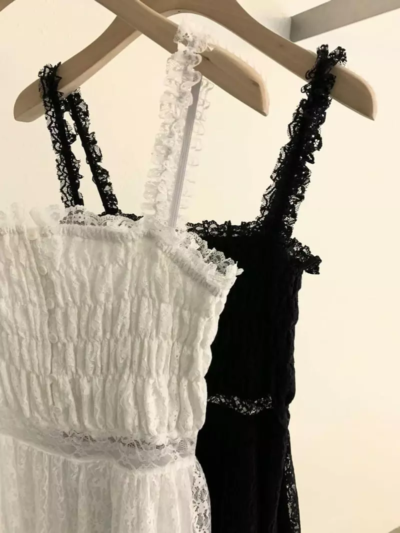 Underkey - Korean Women Fashion - #momslook - Bita Lace One-piece