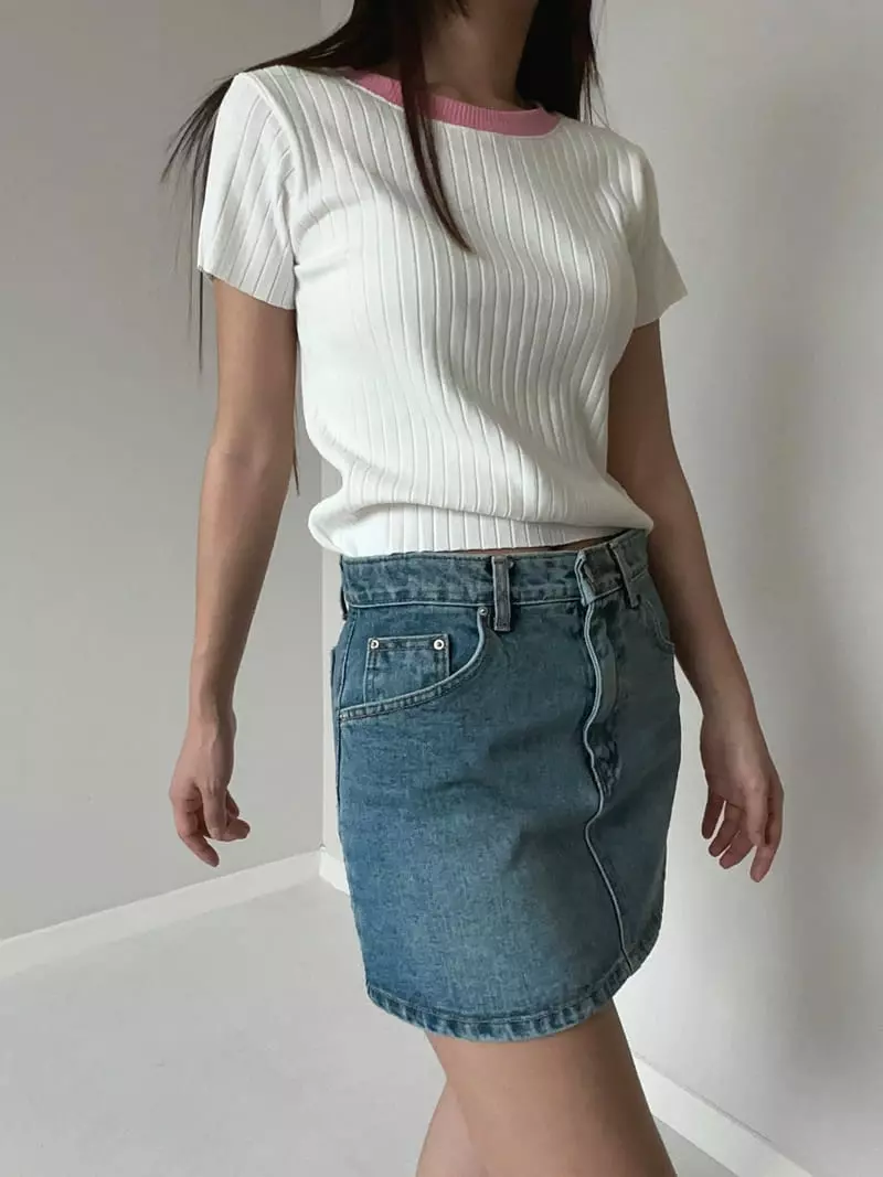 Unene Garden - Korean Women Fashion - #momslook - Oreo Tee - 7