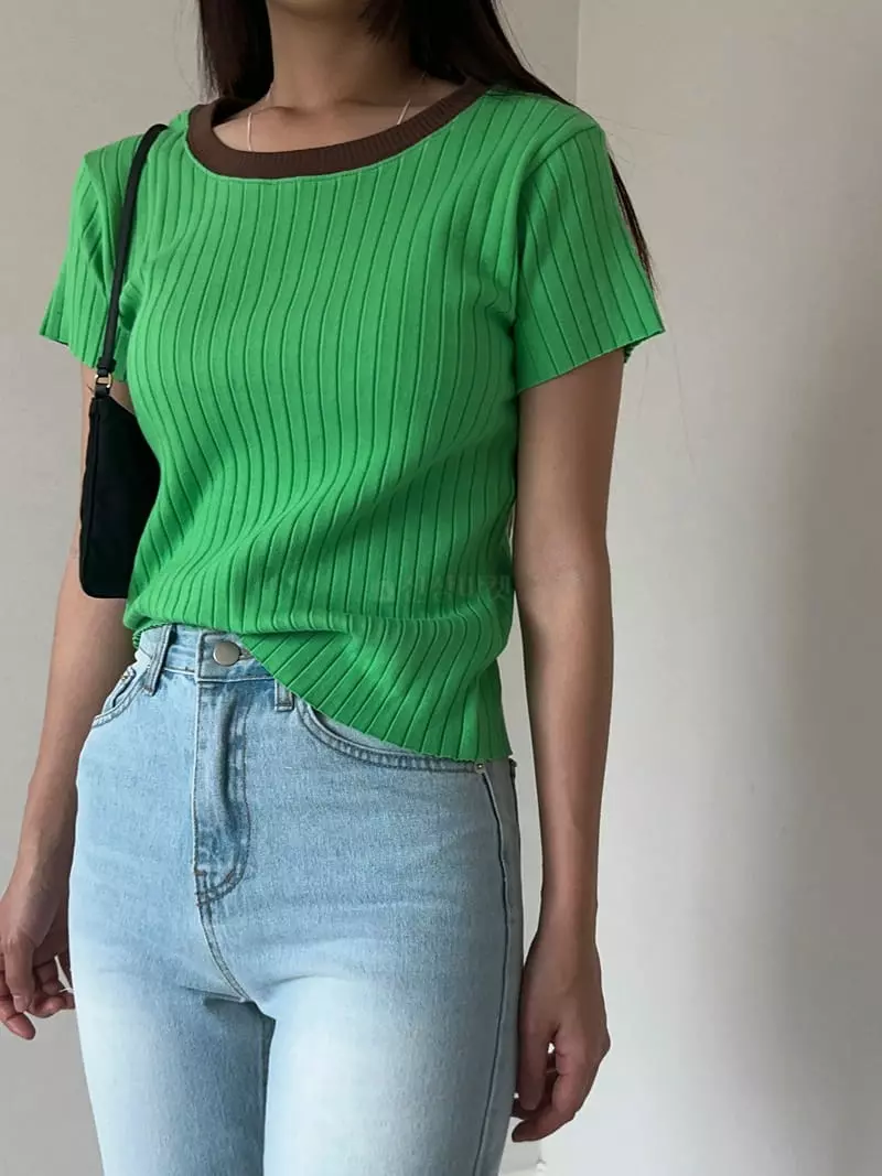 Unene Garden - Korean Women Fashion - #momslook - Oreo Tee - 9