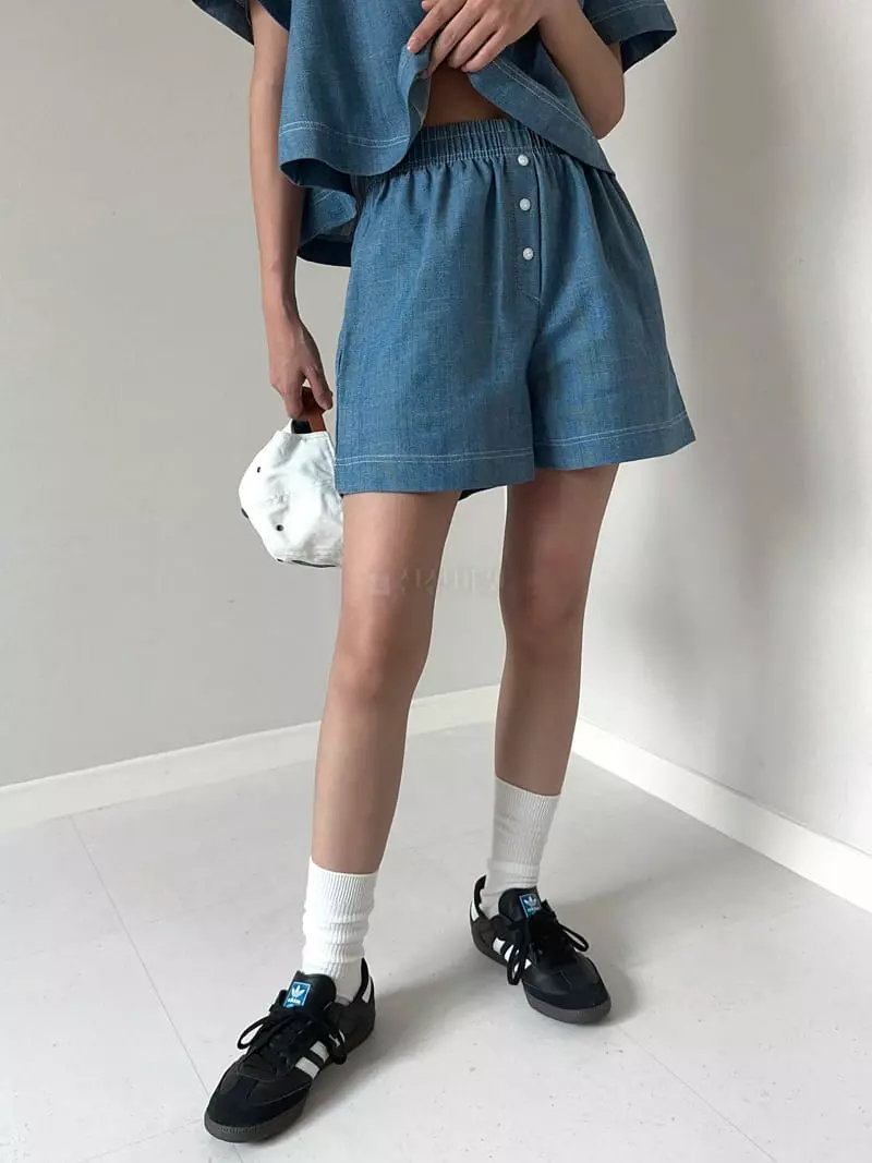 Unene Garden - Korean Women Fashion - #momslook - Summer Pants - 5