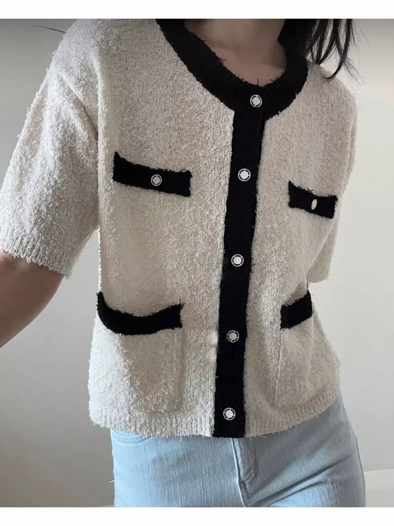 Unene Garden - Korean Women Fashion - #momslook - Stern Cardigan - 2