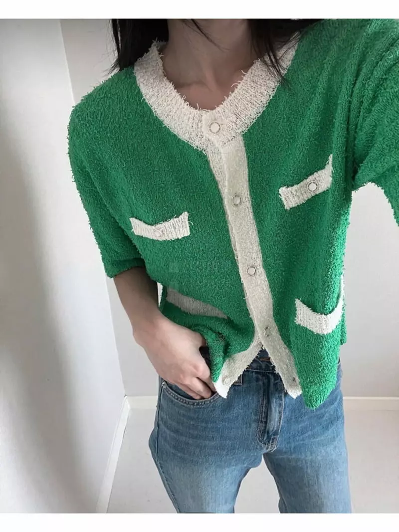 Unene Garden - Korean Women Fashion - #momslook - Stern Cardigan - 4