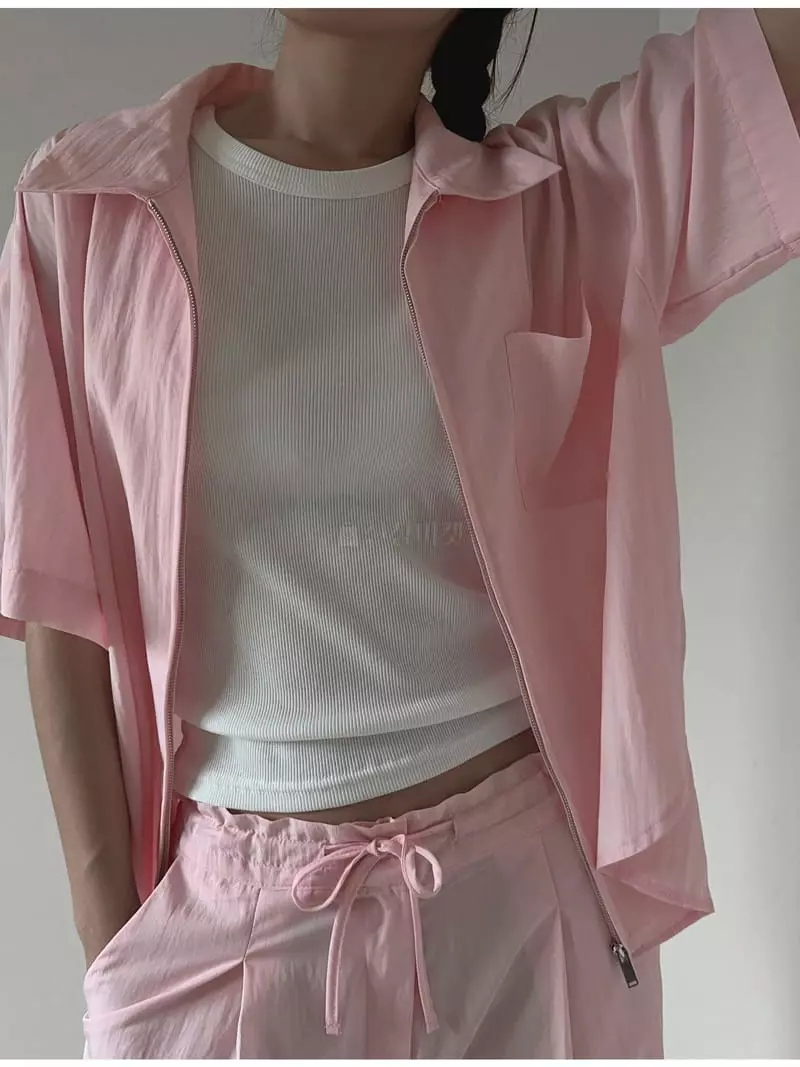 Unene Garden - Korean Women Fashion - #momslook - Masimo Zip-up - 2