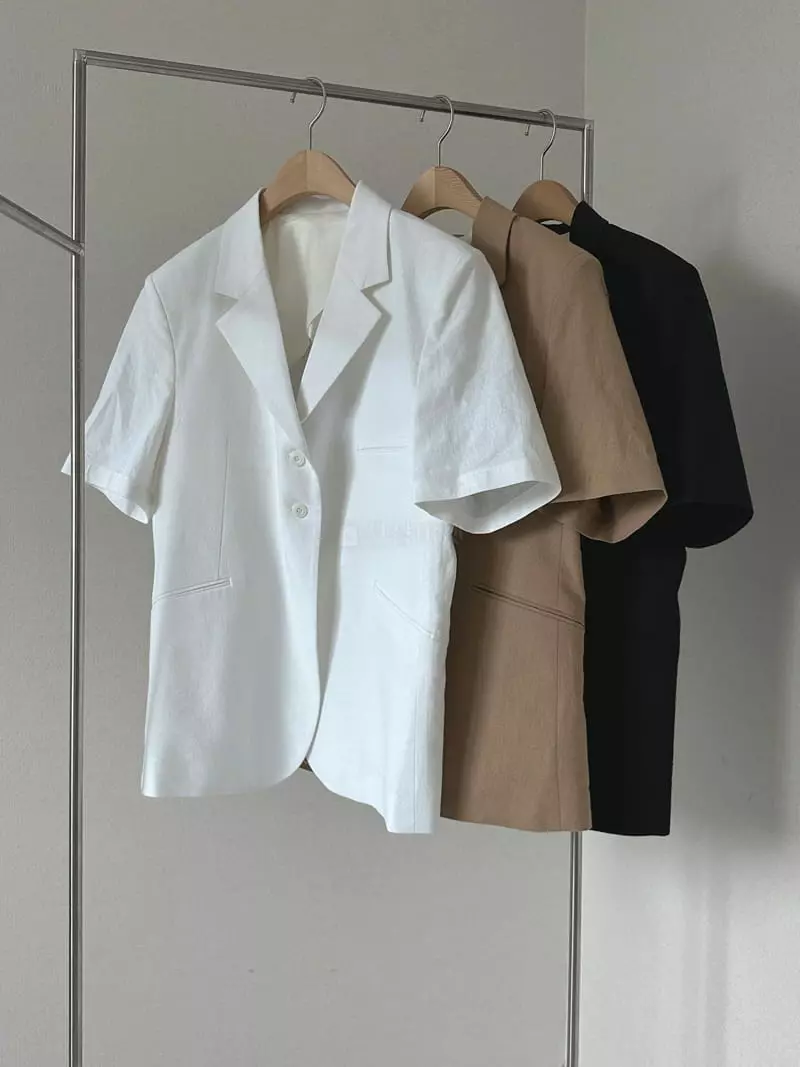 Unene Garden - Korean Women Fashion - #momslook - Linen Jacket - 11