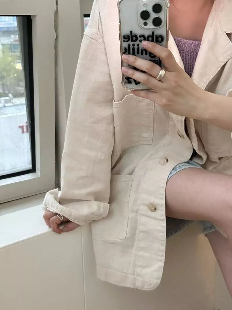 Unene Garden - Korean Women Fashion - #momslook - Line Jacket - 2