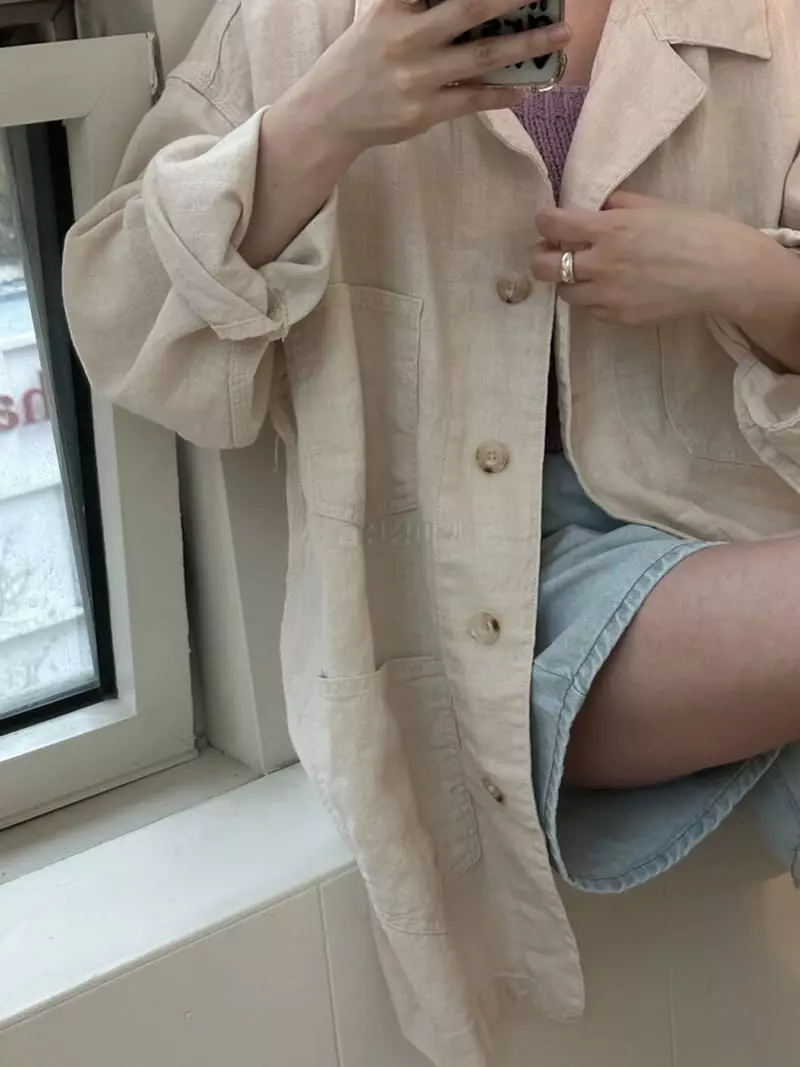 Unene Garden - Korean Women Fashion - #womensfashion - Line Jacket - 4