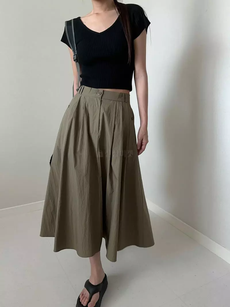 Unene Garden - Korean Women Fashion - #momslook - Round Skirt