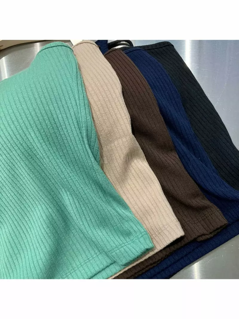 Unene Garden - Korean Women Fashion - #momslook - Rib Tank Top