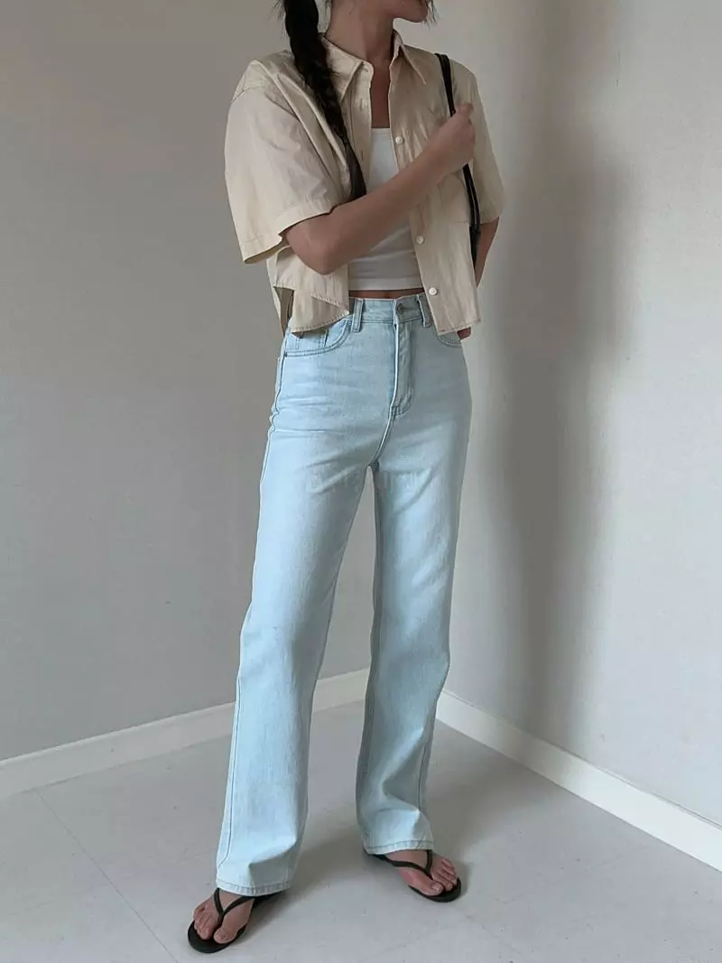 Unene Garden - Korean Women Fashion - #restrostyle - CN Crop Shirt - 5