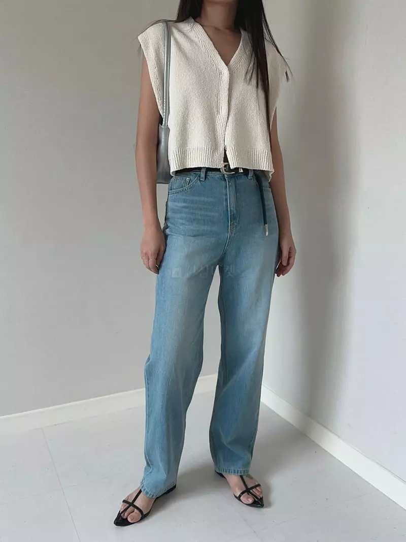 Unene Garden - Korean Women Fashion - #shopsmall - Bookle Snap Vest - 7