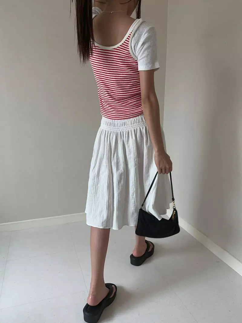 Unene Garden - Korean Women Fashion - #thatsdarling - Tube One-piece - 3