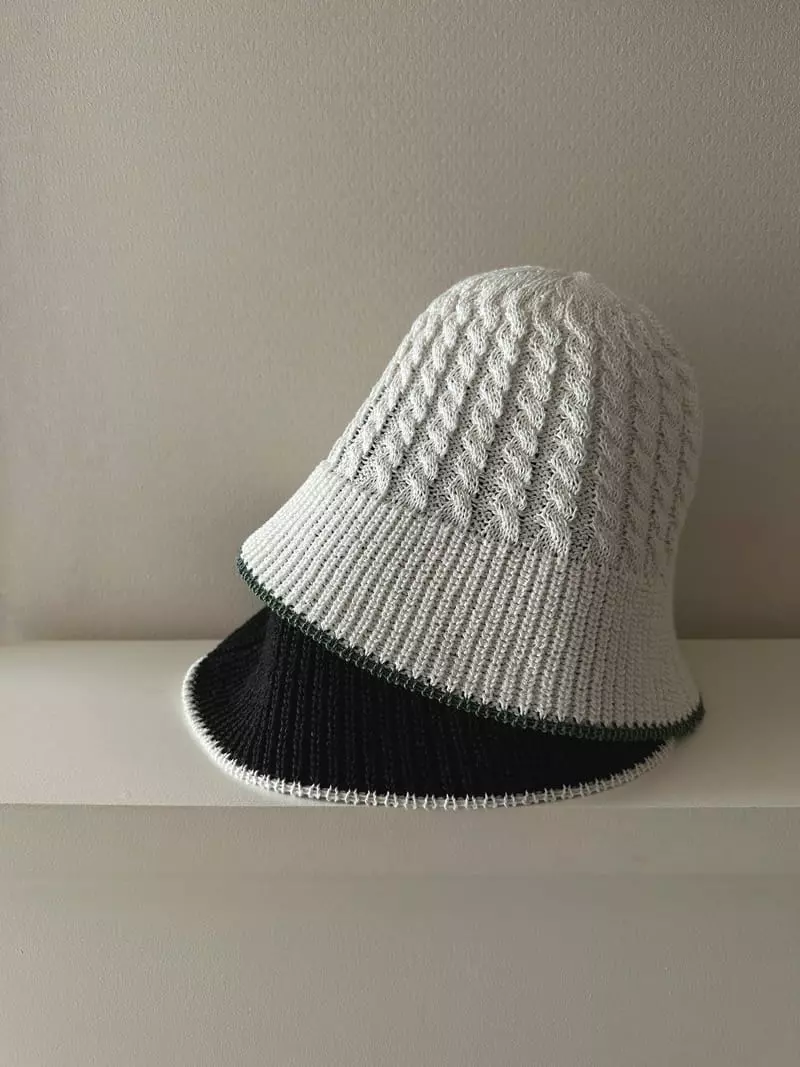 Unene Garden - Korean Women Fashion - #womensfashion - Cable Bucket Hat - 7
