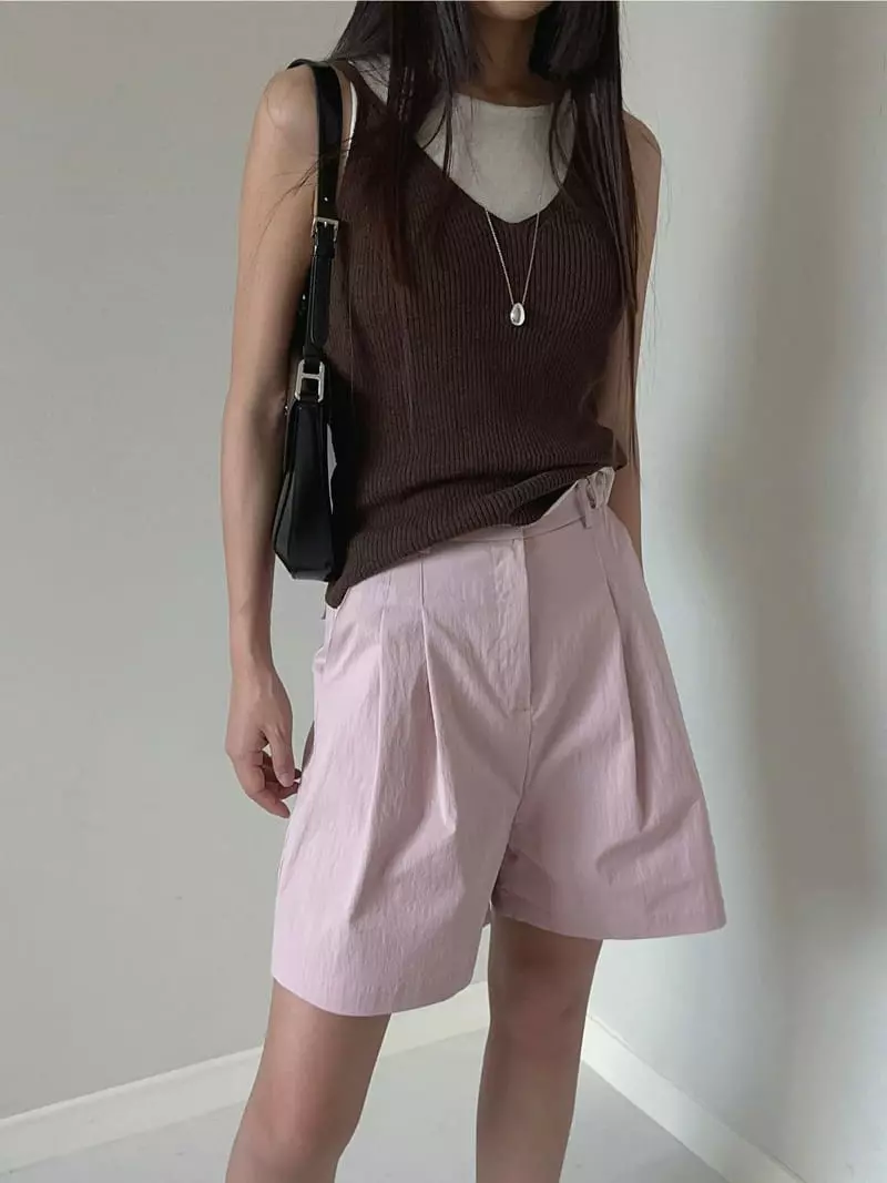 Unene Garden - Korean Women Fashion - #womensfashion - Slub Sleeveless
