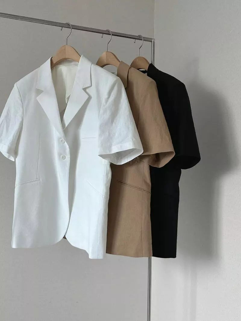 Unene Garden - Korean Women Fashion - #womensfashion - Linen Jacket - 12