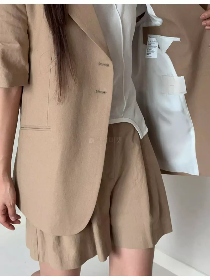 Unene Garden - Korean Women Fashion - #momslook - Linen Jacket - 4