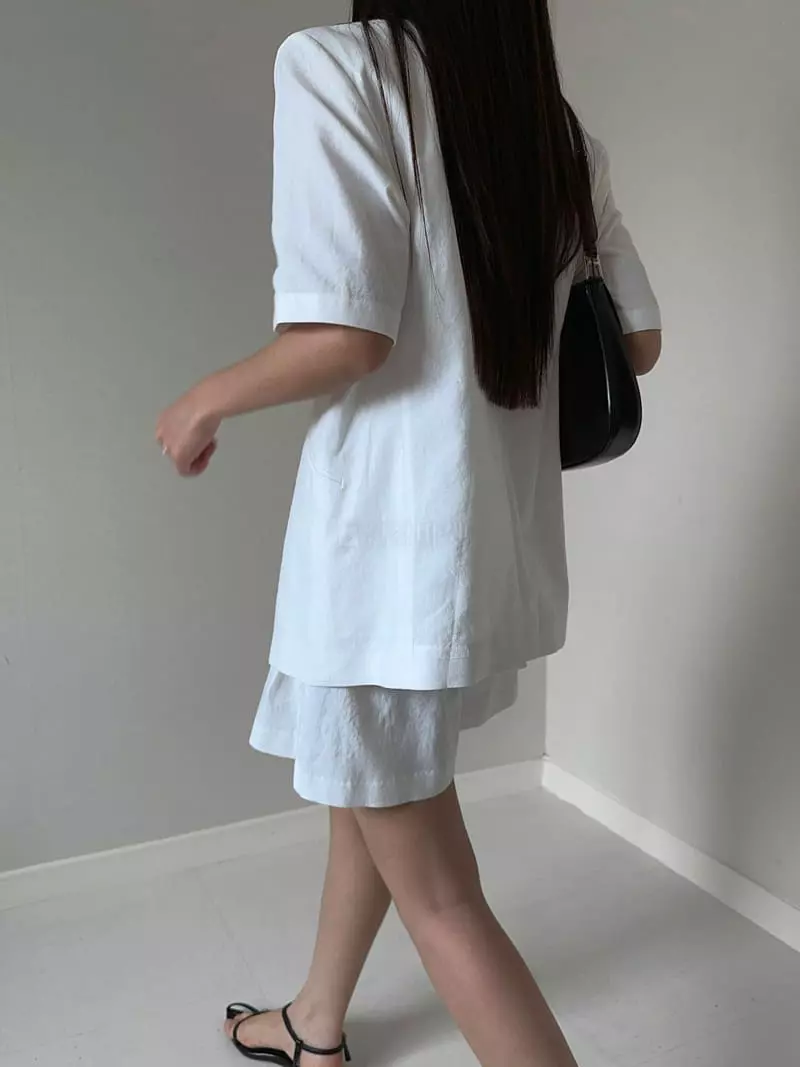 Unene Garden - Korean Women Fashion - #womensfashion - Linen Jacket - 6