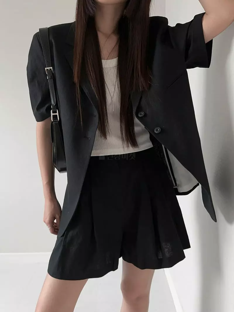 Unene Garden - Korean Women Fashion - #womensfashion - Linen Jacket - 8