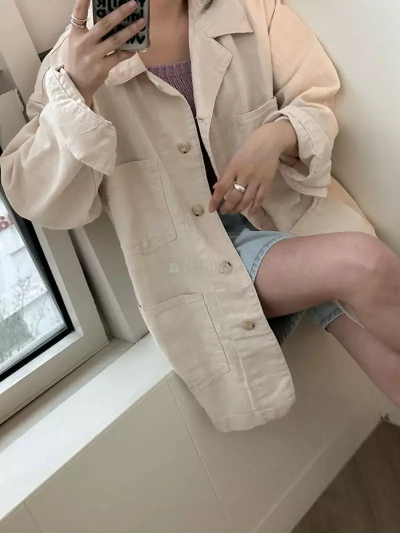 Unene Garden - Korean Women Fashion - #womensfashion - Line Jacket - 3