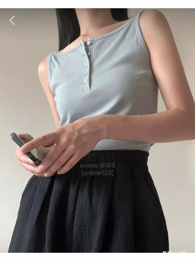 Unene Garden - Korean Women Fashion - #womensfashion - River Sleeveless - 8