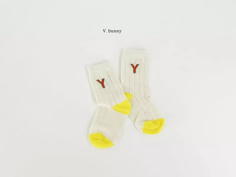 V Bunny - Korean Children Fashion - #kidzfashiontrend - YY Socks Set - 2